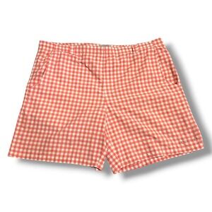 Columbia PFG Super Backcast Water Shorts Salmon Gingham Plaid Men's  L Fishing